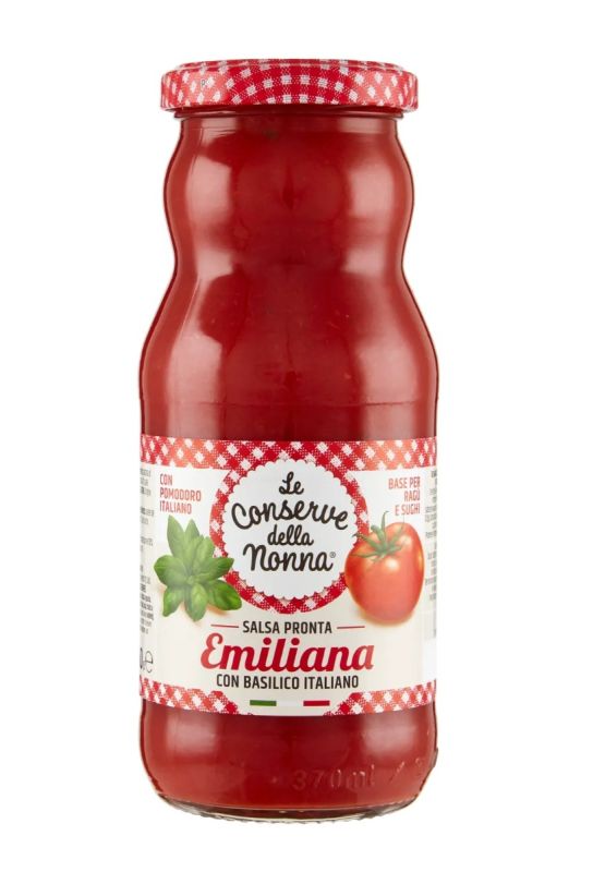 LE CONSERVE DELLA NONNA Emilianische Konfektionierte Sauce Mit Basilikum 350G