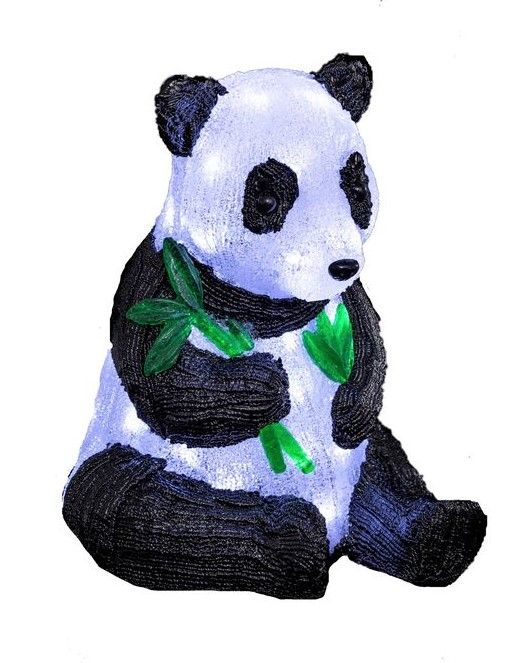 Acryl-Leuchtpanda 48Cm - Weihnachtsdeko