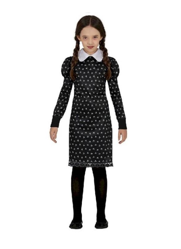 Costume Bambina da Mercoledi Addams