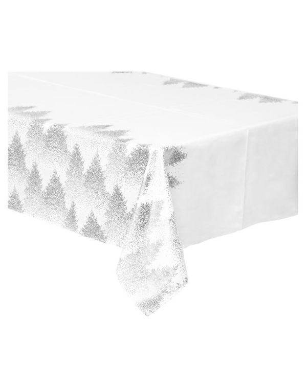 Nappe De Noël En Tissu Avec Des Arbres De Noël 140X240Cm