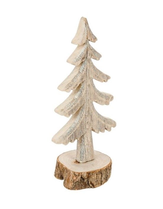 Petit Arbre En Bois 26Cm - Décoration De Noël