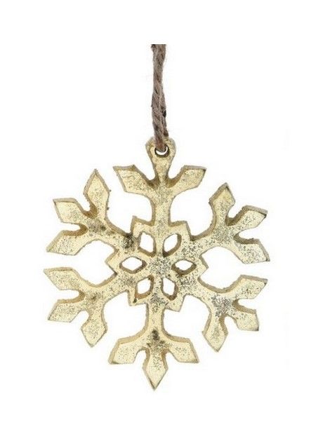 Goldener Metall-Weihnachtsdeco Zum Aufhängen 10Cm - Sortiert