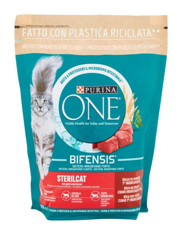 PURINA ONE Sterilcat Croquettes Bœuf 800G