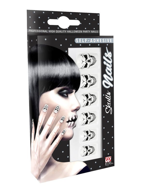 Set Ongles Crâne Autocollants