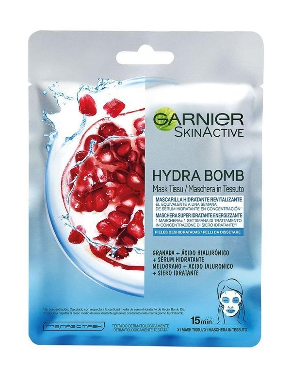 GARNIER Masque En Tissu Hydra Bomb Super Hydratant Et Repulpant 32G