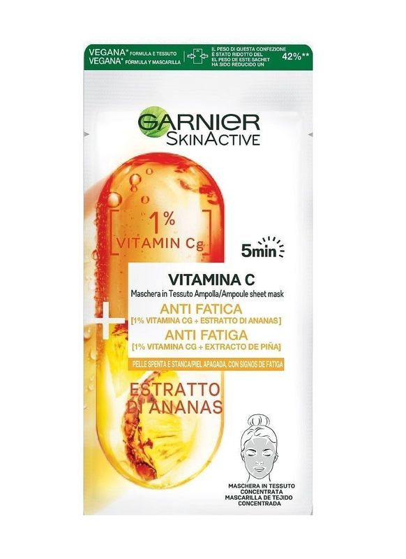 GARNIER Maschera In Tessuto Concentrata Vitamina C 15G