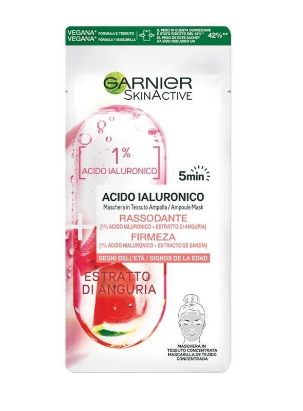 GARNIER Maschera In Tessuto Concentrata Acido Ialuronico 15G