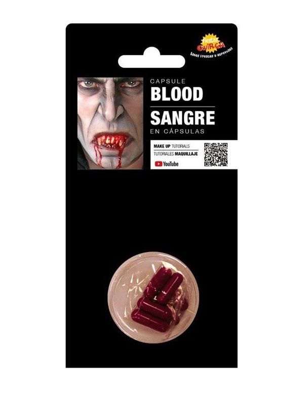 Accessorio Halloween Capsula Di Sangue   