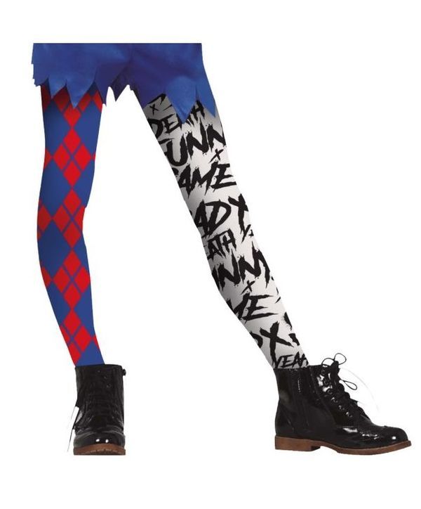 Accessoire D'Halloween Collant Harley Quinn 7-12 Ans   