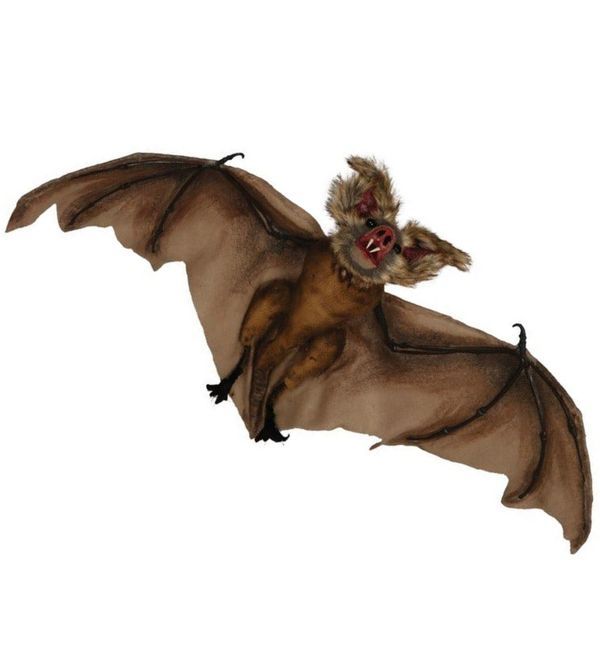 Déco Casa Halloween Pipistrello Realistico  60Cm 