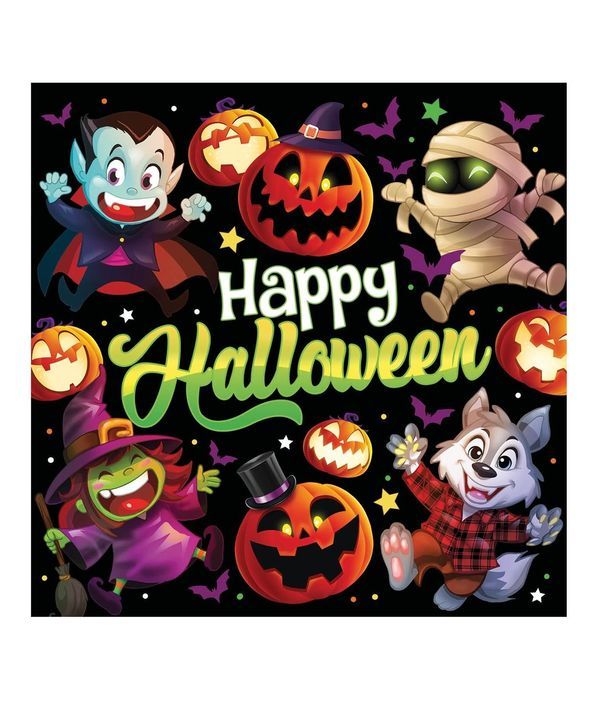 Party Halloween Serviettes De Table Monstre 21 Pezzi 16X16Cm 