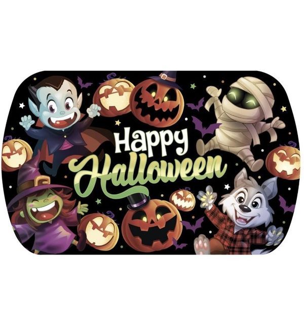 Party Halloween Plateau Monstre  39X24Cm 