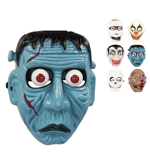 Déco Halloween Maske 25Cm - Sortiert