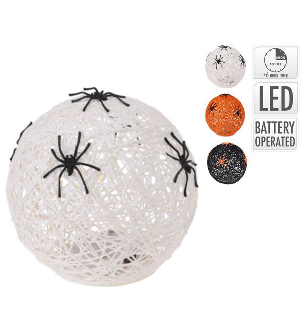 Déco Halloween Led-Kugel 15Cm - Sortiert