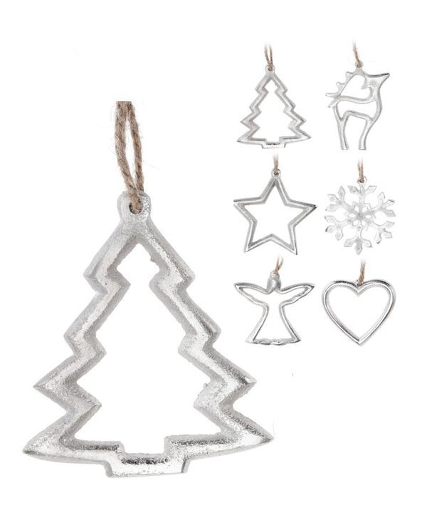 Pendentif De Noël Métal 10Cm - Assortis