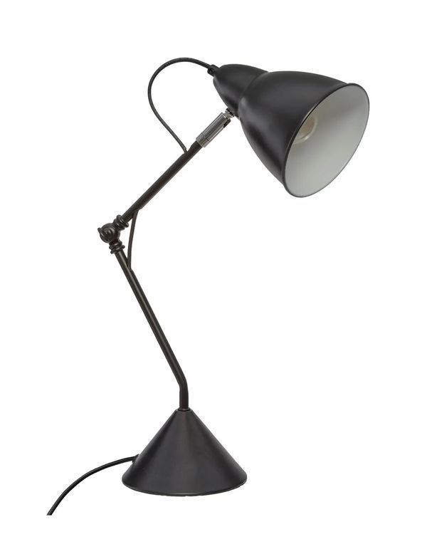 Lampe De Table Aude Métal Noir 24X62Cm