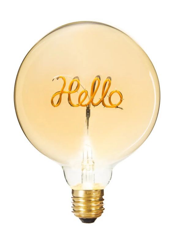 Dekorative Led-Glühbirne Hello 12.5Cm