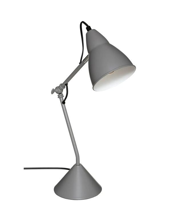 Lampe De Table Aude Métal Gris 24X62Cm