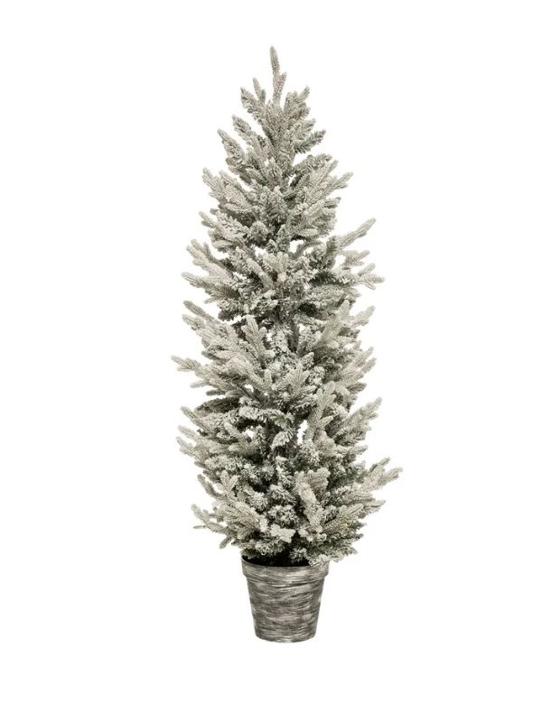 Albero Di Natale FROSTY Innevato Con Vaso