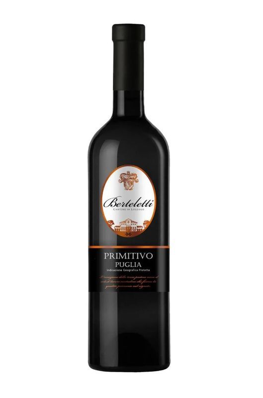 BERTELETTI Vino  Primitivo Puglia I.G.T. 750Ml 12.5% Vol