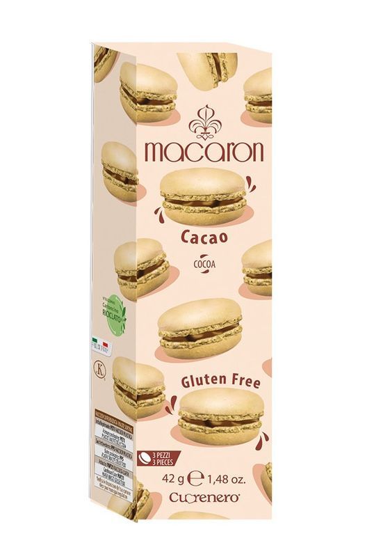 CUORENERO Macaron Cacao 42G