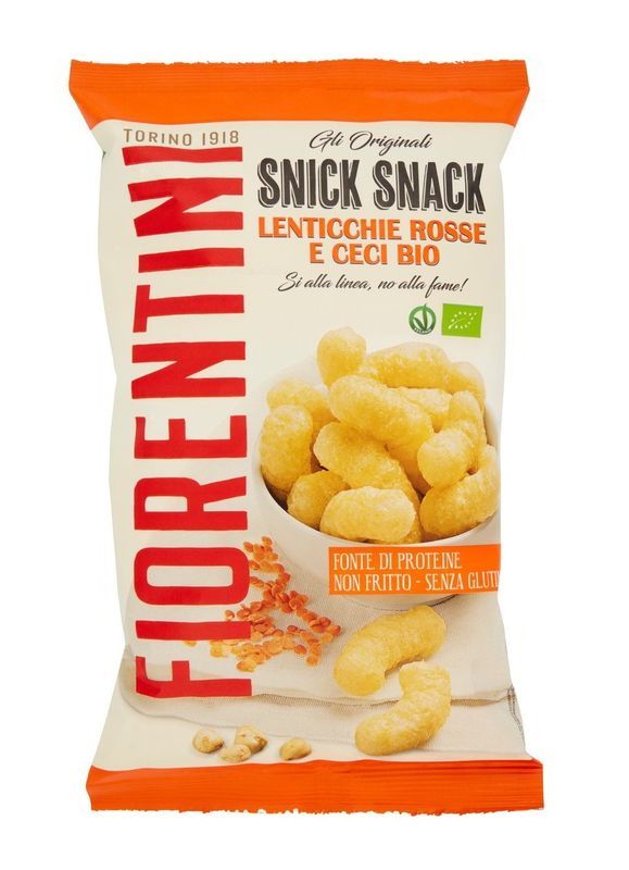 FIORENTINI Snick Snack Cornetti Di Riso Con Lenticchie E Ceci 45G