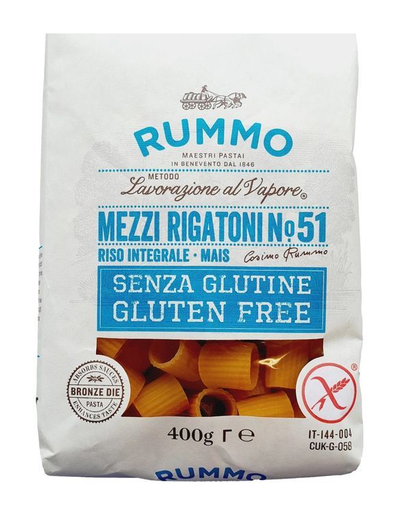 RUMMO Gluten Free N.51 Mezzi Rigatoni 400G