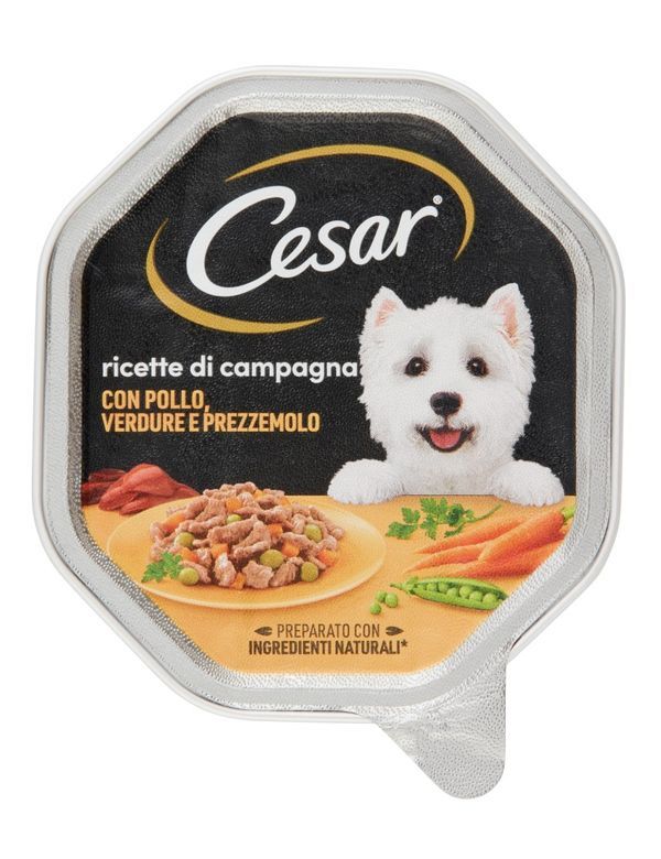 CESAR Aliments Humides Poulet Et Légumes 150G