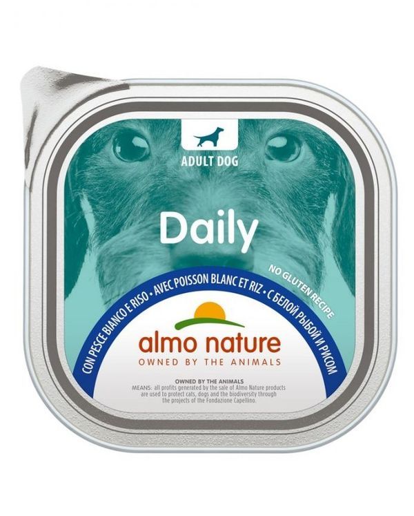 ALMO NATURE Dalily Patè Pesce Bianco E Riso 300G