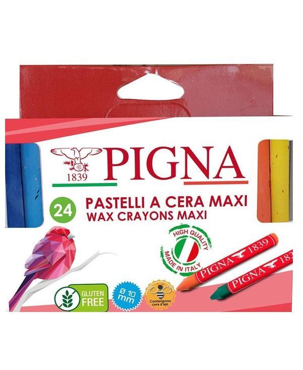 PIGNA Crayons De Cire Maxi 24 Pièces 