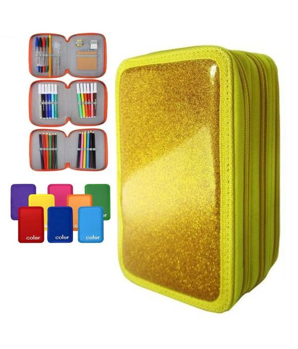 GIOTTO Glitter Boîte 3 Zips Avec Matériel - Assortis