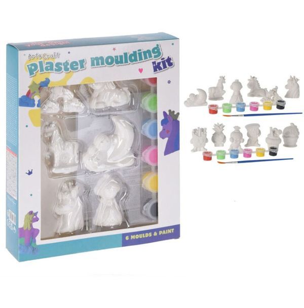 Hobby Set Statuette In Gesso Da Dipingere 7 Pezzi - Assortito