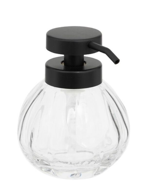 Distributeur De Savon En Verre Transparent 13X10.4Cm