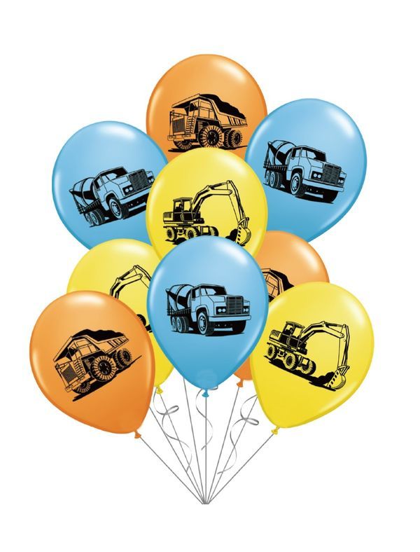 Article Sur Les Fêtes À Thème Véhicules De Travail Ballons 30Cm