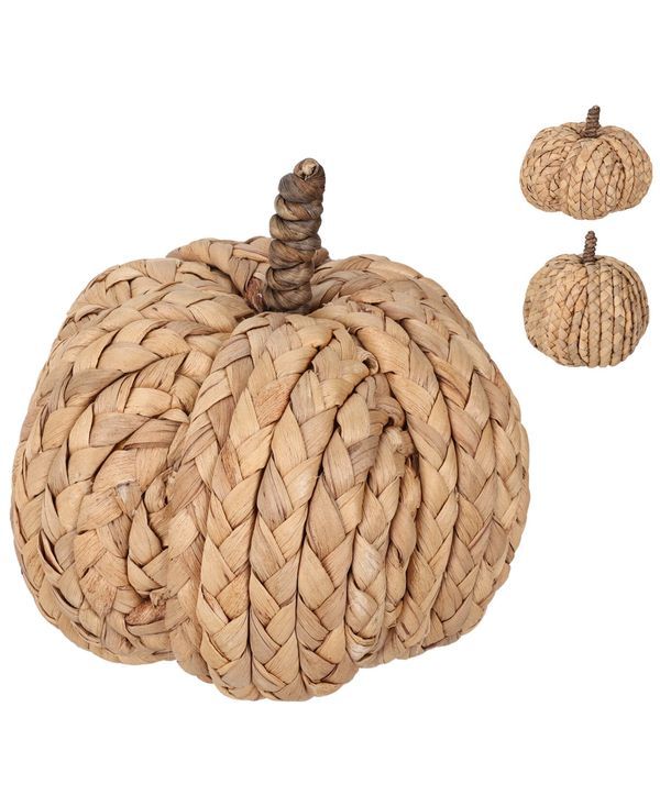 Déco Automne Citrouille Natural 15Cm - Assortis