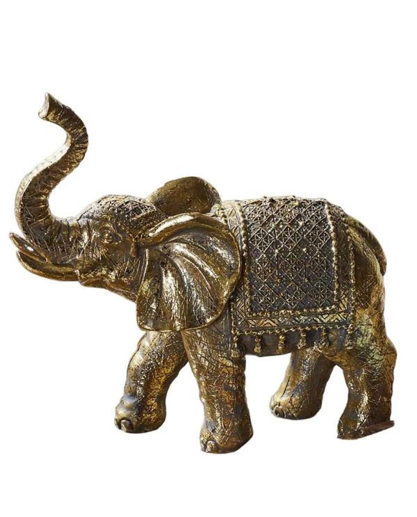 Elefante Deco Dorato 19.5Cm