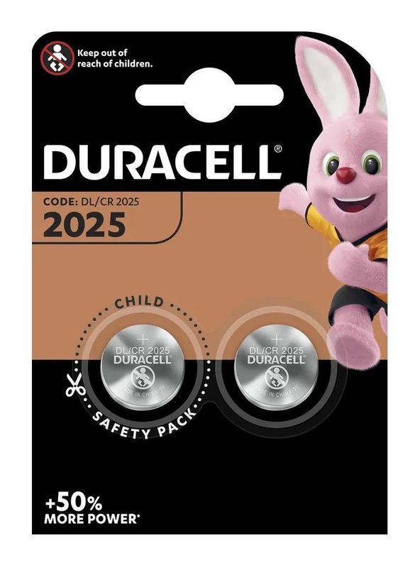 DURACEL Knopfakkusn Specialty DL2025 B2 CR2025 2 Stücke