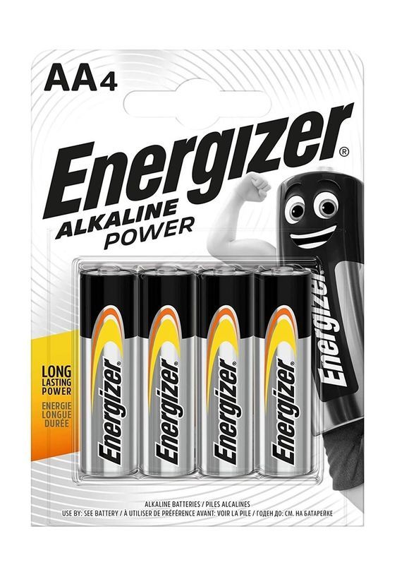 ENERGIZER Akkus AA Stylo Energizer Alkaline Power LR6 4 Stücke