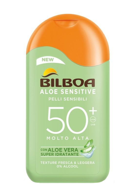 BILBOA Aloe Sensitive Lait Solaire Corps AAP50+ 200Ml