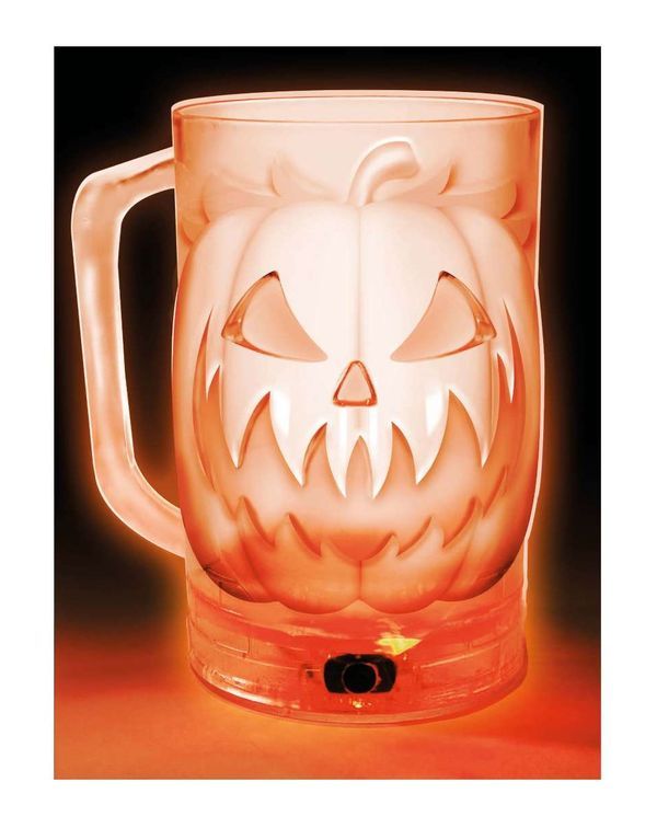 Kürbis Halloween Krug mit Licht 700Ml