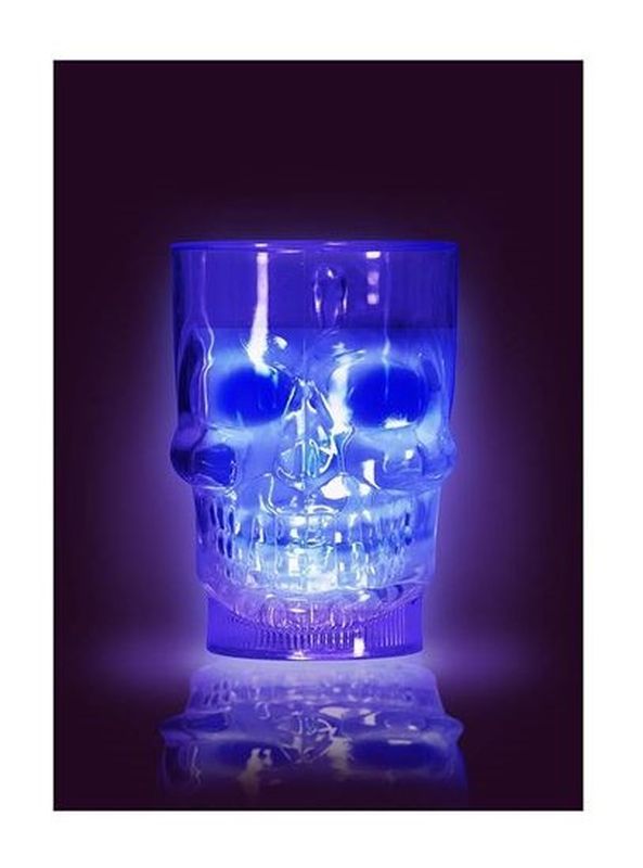 Halloween Krug Totenkopf mit Licht 700Ml