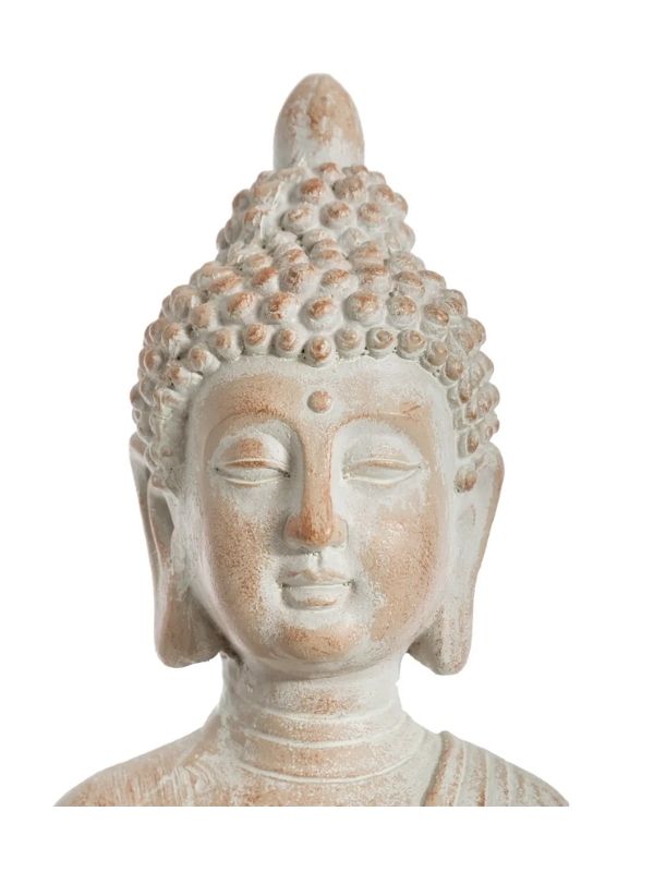 Buddha Inginocchiato In Resina 43.5Cm