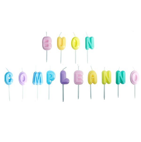 Set Candele Di Compleanno Buon Compleanno 7.5Cm