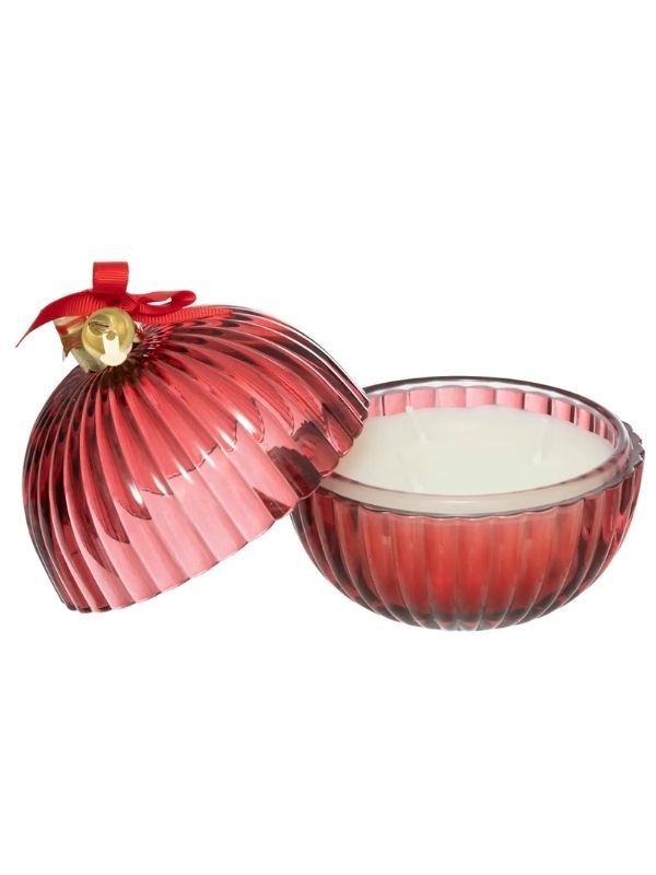 Bougie De Noël Décorative Boule De Verre De Noël 150G