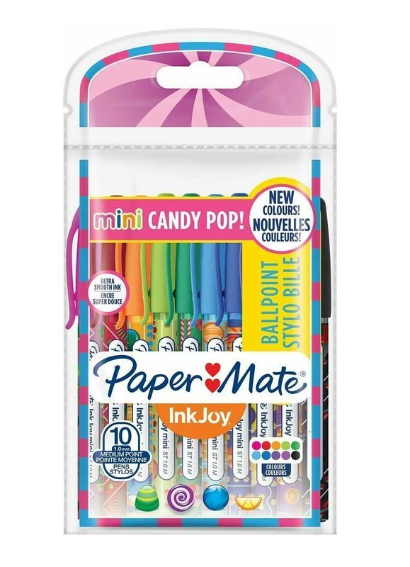  Stylos À Bille Mini Candy 10 Pièces - Assortis