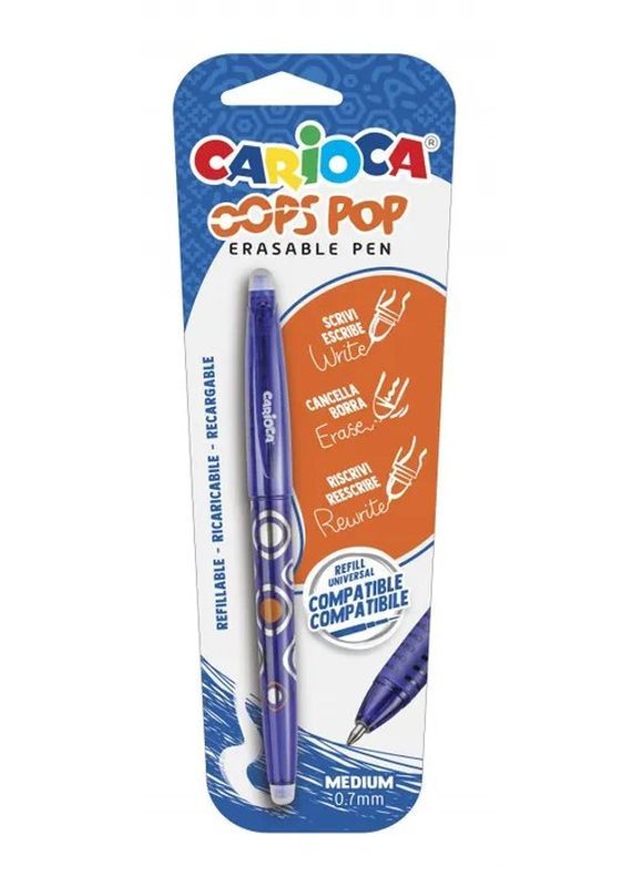 CARIOCA Stylo Effaçable Bleu 