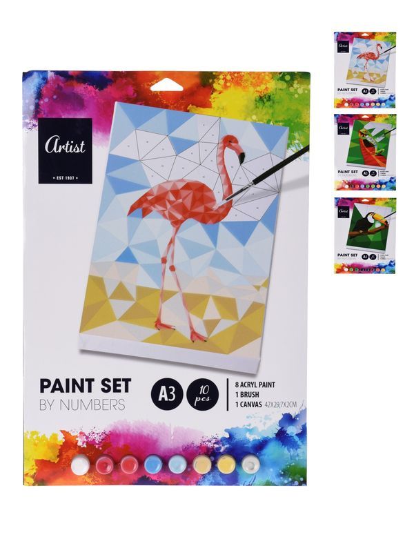  Hobby Set Peinture Chiffres - Assortis