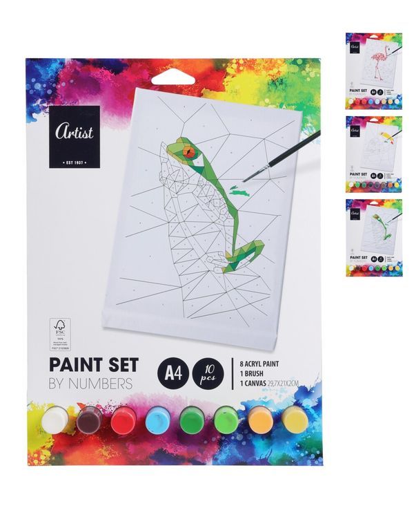  Hobby Set Peinture Feuille A3 - Assortis