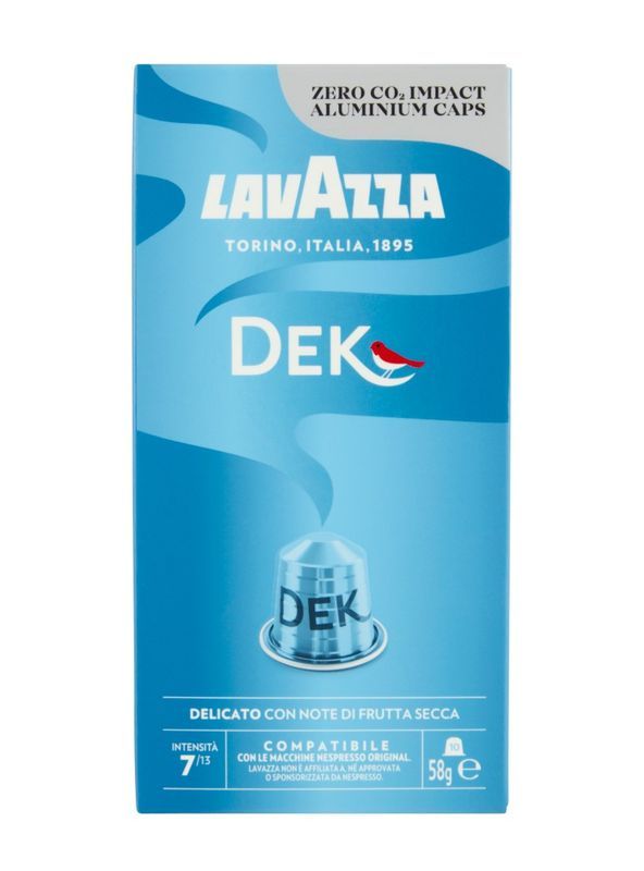 LAVAZZA 10 Capsule Del Caffè Dek Compatibili Nespresso 58G