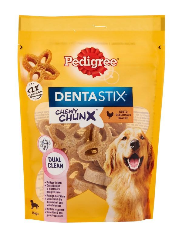 PEDIGREE Dentastix Chewy Chunx Snacks Pollo 68G